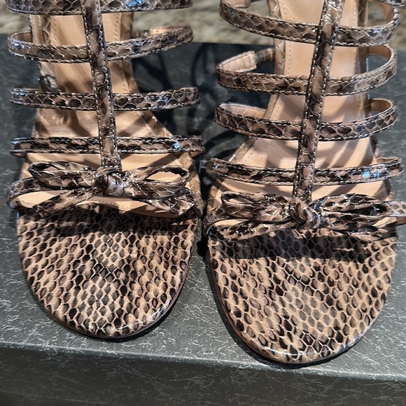 Python printed leather heels new size 10 - Picture 5 of 5